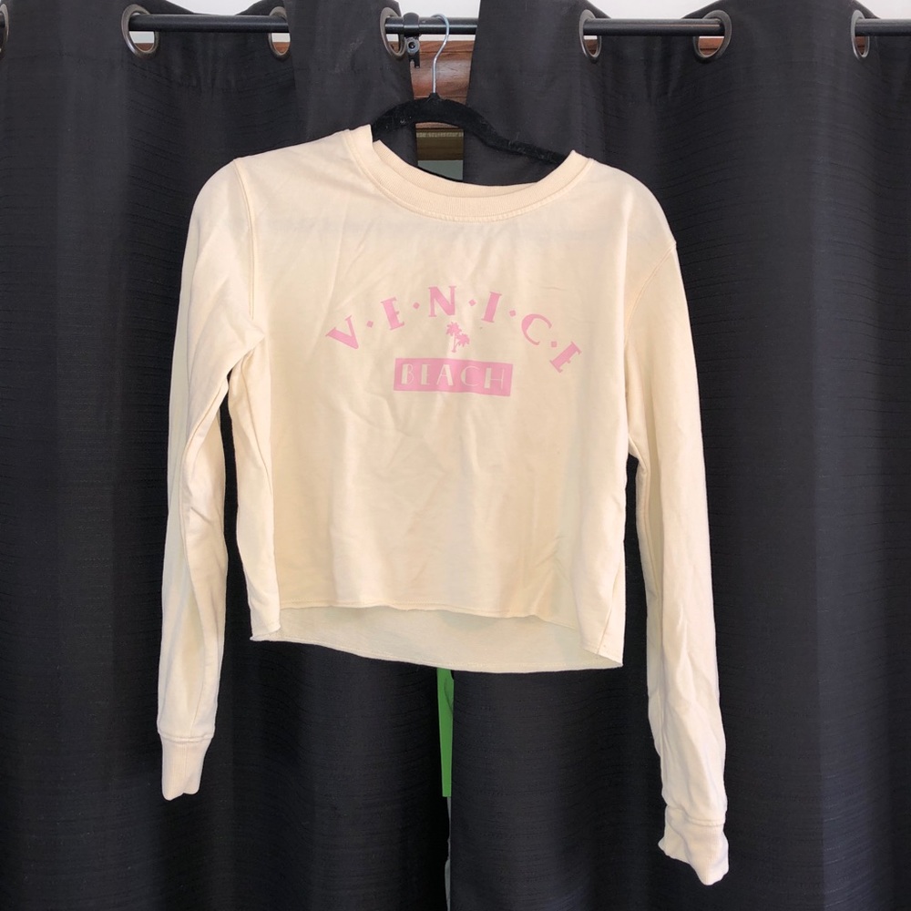 Yellow cropped sweater